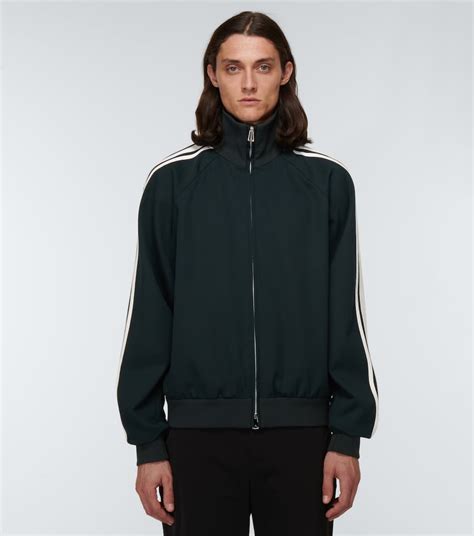 Mirrored Horse Wool Blend Track Jacket .